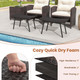 All-Weather Outdoor Ottoman Footrests (Set of 2) product
