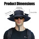 LakeForest® Wide Brim Fishing Hat with Solar Fans product