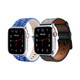 Waloo Bling and Breathable Leather Bands For Apple Watch  (2-Pack)  product