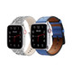 Waloo Bling and Breathable Leather Bands For Apple Watch  (2-Pack)  product