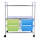 Rolling 4-Drawer 2-Shelf Metal Storage Cart product
