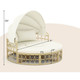 Outdoor Patio Round Daybed with Retractable Canopy and Soft Cushions product