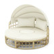 Outdoor Patio Round Daybed with Retractable Canopy and Soft Cushions product