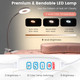 Manicure Nail Table with Bendable USB-Plug LED Table Lamp product