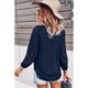 Women's Dotted Sleeves V-Neck Blouse product