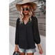 Women's Dotted Sleeves V-Neck Blouse product