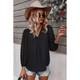 Women's Dotted Sleeves V-Neck Blouse product