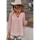 Women's Dotted Sleeves V-Neck Blouse product