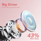 Wireless Earbuds V5.3 Bluetooth 120H Playtime Mini IPX7 Waterproof Deep Bass Over-Ear Earphones for Running Sports-Pink product