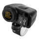 Weatherproof Motorcycle Dual USB Voltmeter Charger with Handlebar Clamp Power Adapter product