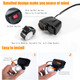 Weatherproof Motorcycle Dual USB Voltmeter Charger with Handlebar Clamp Power Adapter product