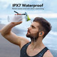 Wireless Earbuds V5.3 Bluetooth 120H Playtime Mini IPX7 Waterproof Deep Bass Over-Ear Earphones for Running Sports-Black product