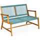 2-Person Acacia Wood Yard Bench for Balcony and Patio product