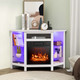 Fireplace Corner TV Stand with LED Lights & Smart APP Control for 50-Inch TVs product