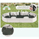 6-Foot Kids' Oval Sandbox with Built-in Corner Seat & Bottom Liner product