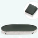 6-Foot Kids' Oval Sandbox with Built-in Corner Seat & Bottom Liner product