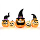 8-Foot-Tall Halloween Inflatable Pumpkin Family with LED Lights product