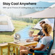 Desk Fan, Air Circulator Quiet Operating Fan For Bedroom, Portable Fan with USB, Personal Fan For Office and Living Room product