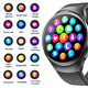 Smartwatch 1.55 Inch Screen with SOS Call Fall Detection and ECG Body Monitoring Sports Activity Tracker Black bamboo strap product