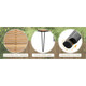 7-Piece Patio Rattan Cushioned Dining Set with Umbrella Hole product