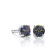 1/2-Carat Gemstone Stud Earrings in Sterling Silver product
