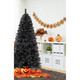 6/7-Foot Artificial Halloween Tree with Bendable Top Section & Warm Light product