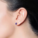 1-1/2-Carat Pear Shape Gemstone Stud Earrings in Sterling Silver product