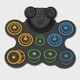 10 Pads Electronic Drum Sets, Drum Practice Pad with Headphone Jack, Built-in 2 Speaker Foot Pedals and Drumsticks, Kids Drum Set Compatible with MIDI Output product