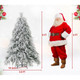 4.5/6/7-Foot Pre-Lit Snow Flocked Christmas Tree with Warm White LED Lights product