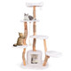 66-Inch-Tall Solid Wood Modern Cat Tree Tower with Perch product
