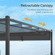 10' x 10' Outdoor Pergola with Retractable Canopy  product