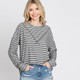 Women's Inside-Out-Stitch Stripe Sweater product