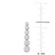 5-Carat Cubic Zirconia Silver Drop  Earrings product