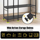 5-Tier Bakers' Rack with Power Outlets and 10 S-Shaped Hooks product