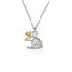 16-Inch Silver High-Polish Finish Frog Pendant & Chain product