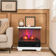 27-Inch Freestanding Electric Fireplace with 3-Level Flame Thermostat product