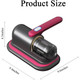 Cordless UV Bed Vacuum Cleaner, Handheld Deep Mattress Vacuum Cleaner, Effectively Cleans Bedding, Sofas, Carpets and Other Fabric Surfaces product