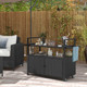 Outdoor Bar Cart with Tempered Glass Top  product