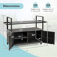 Outdoor Bar Cart with Tempered Glass Top  product