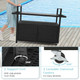 Outdoor Bar Cart with Tempered Glass Top  product