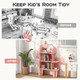 Child's 3-Shelf Unicorn Bookcase and Toy Storage  product