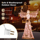 5-Foot Pre-Lit 3D Glittered Christmas Angel with 100 Warm White Lights product