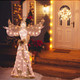 5-Foot Pre-Lit 3D Glittered Christmas Angel with 100 Warm White Lights product