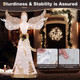 5-Foot Pre-Lit 3D Glittered Christmas Angel with 100 Warm White Lights product