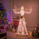 5-Foot Pre-Lit 3D Glittered Christmas Angel with 100 Warm White Lights product