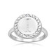 Initial Diamond Pinkie Ring in Sterling Silver product