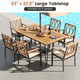 63-Inch Outdoor Dining Table for 6 People  product