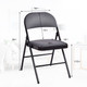 Folding Metal Chairs with Padded Seats (Set of 4) product