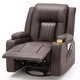 Swivel and Rocking Leather Manual Recliner Massage Chair with Heat product