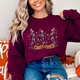 Women's 'Fall Breeze and Autumn Leaves' Skeleton Graphic Sweater product